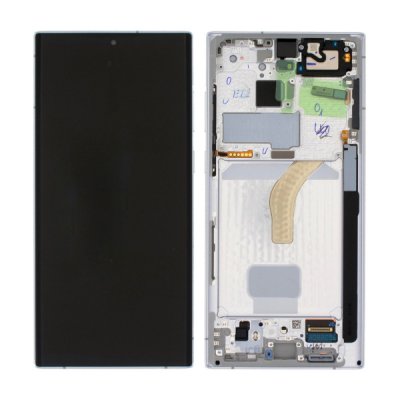 Samsung Galaxy S22 Ultra (SM-S908B) Skärm Original med LCD Display Komplett - Vit