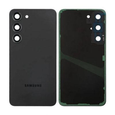 Samsung Galaxy S23 Baksida med Kameraglas och Tejp - Svart