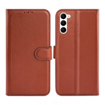 Samsung Galaxy S23 Plånboksfodral med Stativ - Brun