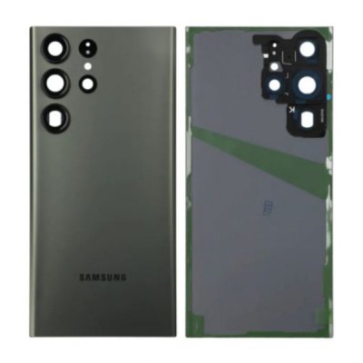 Samsung Galaxy S23 Ultra Baksida med tejp och kameraglas - Grön
