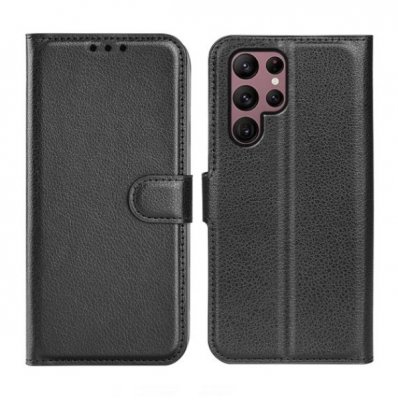 Samsung Galaxy S23 Ultra Plånboksfodral med Stativ - Svart