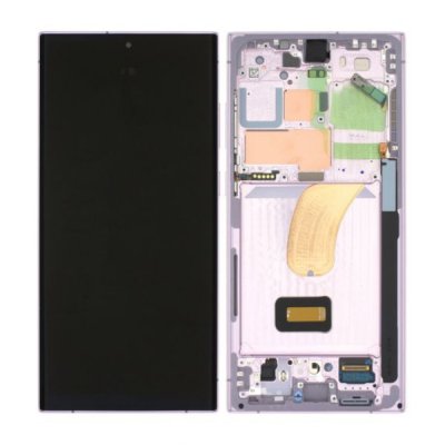 Samsung Galaxy S23 Ultra Skärm med LCD Display Original - Lavendel