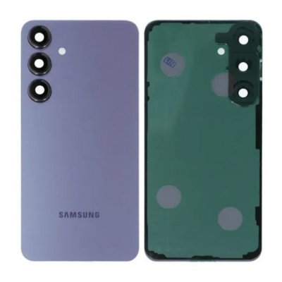 Samsung Galaxy S24 Baksida med tejp och kameraglas OEM - Mörklila