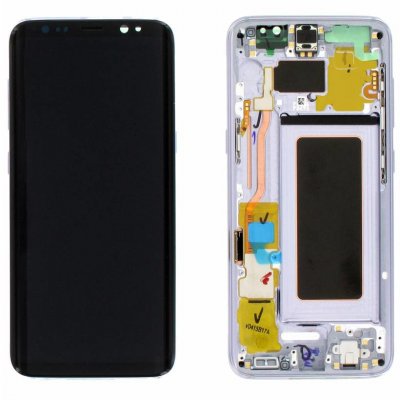 Samsung Galaxy S8 Skärm LCD Display Glas Original - Grå / Violett