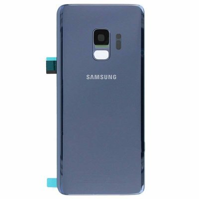 Samsung Galaxy S9 Baksida med tejp och kameraglas - Blå