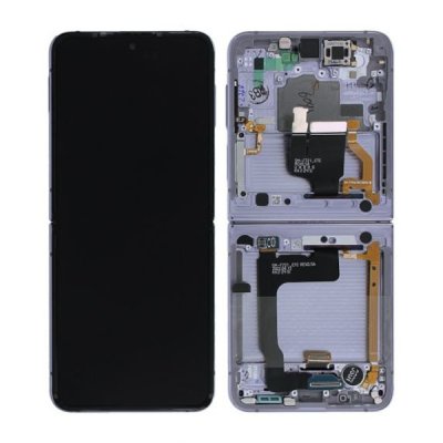 Samsung Galaxy Z Flip4 SM-F721B Komplett Display med Ram Original - Lila