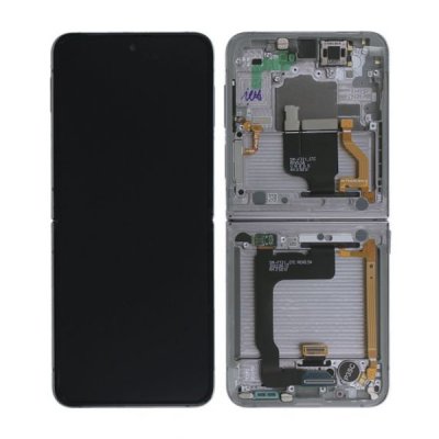 Samsung Galaxy Z Flip4 SM-F721B Komplett Display med Ram Original - Vit