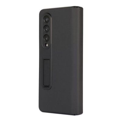 Samsung Galaxy Z Fold4 Vikbart Läderfodral - Svart, bild 2