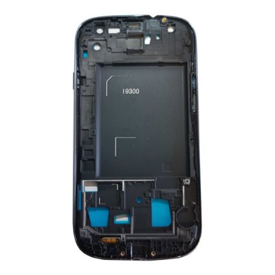 Samsung I9300 Galaxy S3 Chassi med smådelar - Svart
