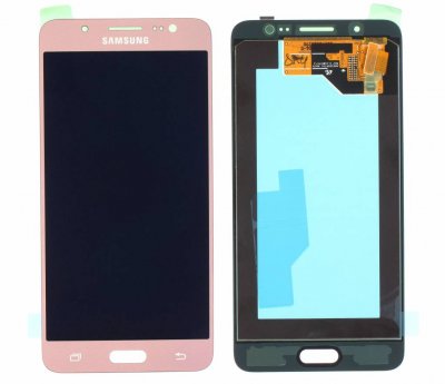 Samsung J5 2016 Komplett Skärm LCD & touch - Original - Rosa Guld