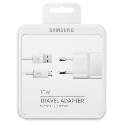 Original Samsung laddare Travel Charger Micro USB EP-TA12EWEUGWW - Vit