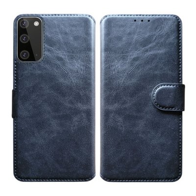 Samsung Galaxy S20 FE TPU Läderfodral Skal - Minificka - Svart