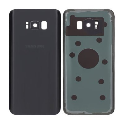 Samsung Galaxy S8 Plus Baksida med tejp och kameraglas - Svart