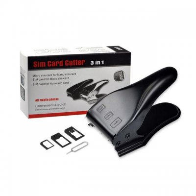 Universal 3 i 1 Sim / Micro Sim / Nano SIM-kort Cutter
