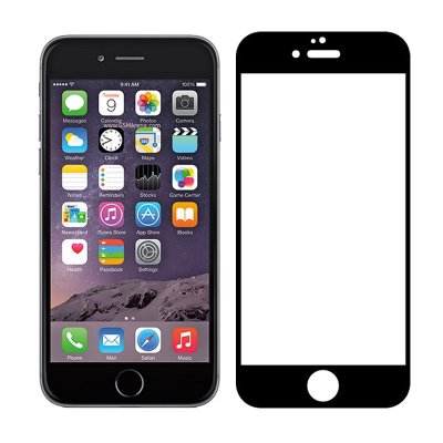 Skärmskydd iPhone 7/8/SE 2020/2022 Heltäckande 9D - Svart
