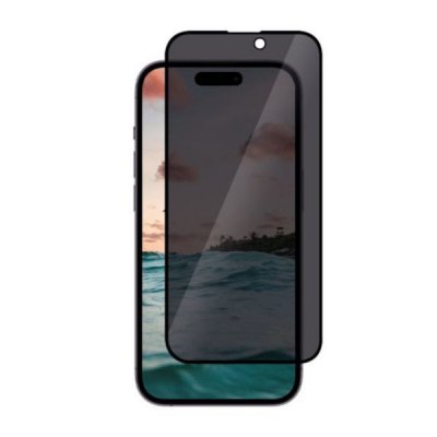 iPhone 15 Pro Skärmskydd Privacy 3D - Härdat Glas