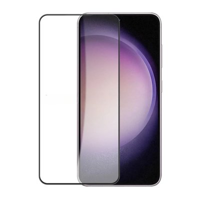 Samsung Galaxy S24 Skärmskydd Heltäckande 0.18mm 2.5D Härdat Glas - Svart (miljö)