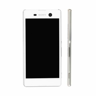 Sony Xperia M5 Skärm LCD Display Touch Glas med ram Komplett - Vit