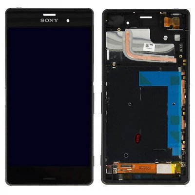 Sony Xperia Z3 Skärm med LCD Display & Touch Komplett med ram - Svart