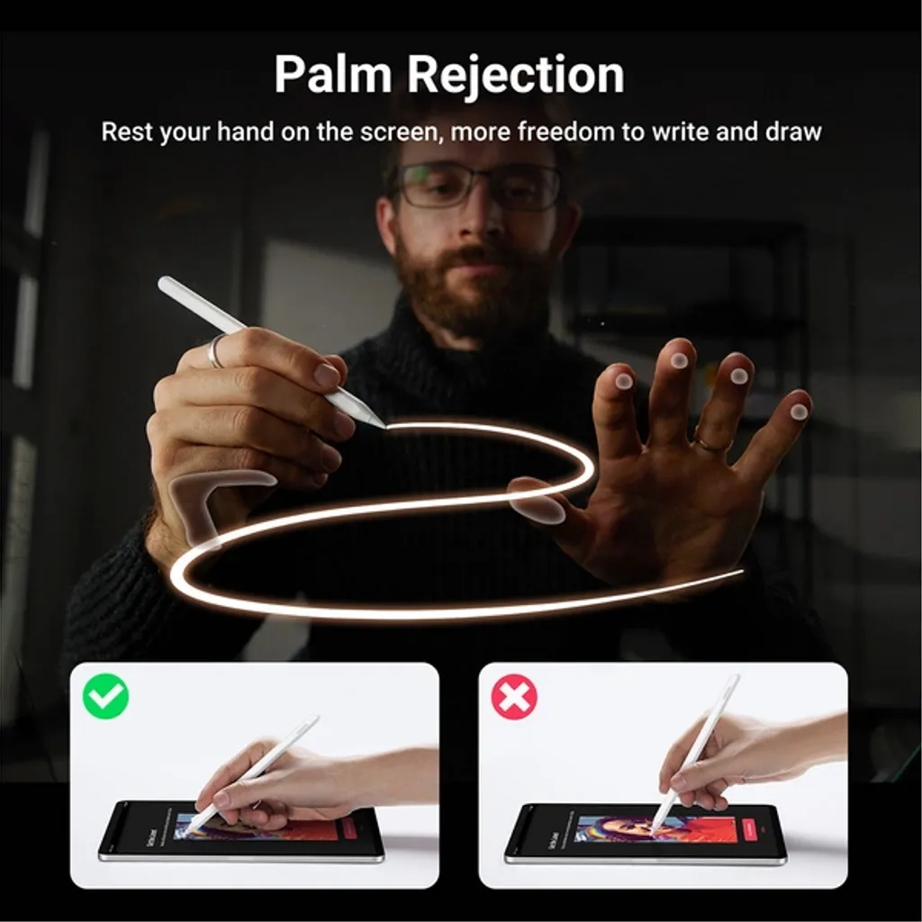 Ugreen stylus till iPad Pro, iPad Air och iPad mini 6, vit, bild 7