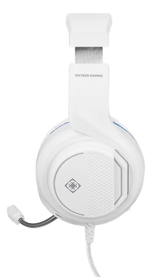 Gamingheadset till PS5 från Deltaco Gaming, 3,5 mm, vit, bild 2