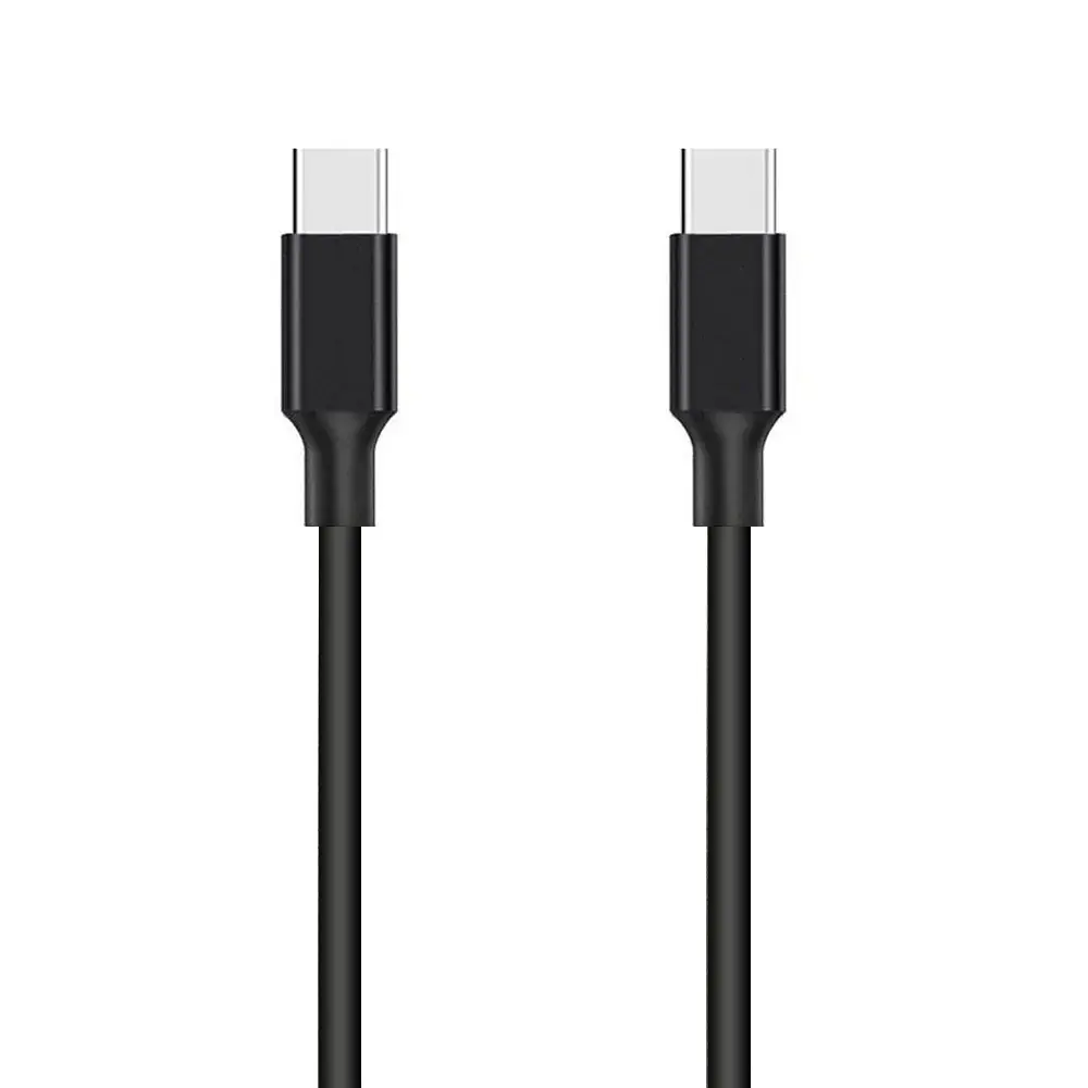 USB-C till USB-C-kabel 3 A, 1 m, svart