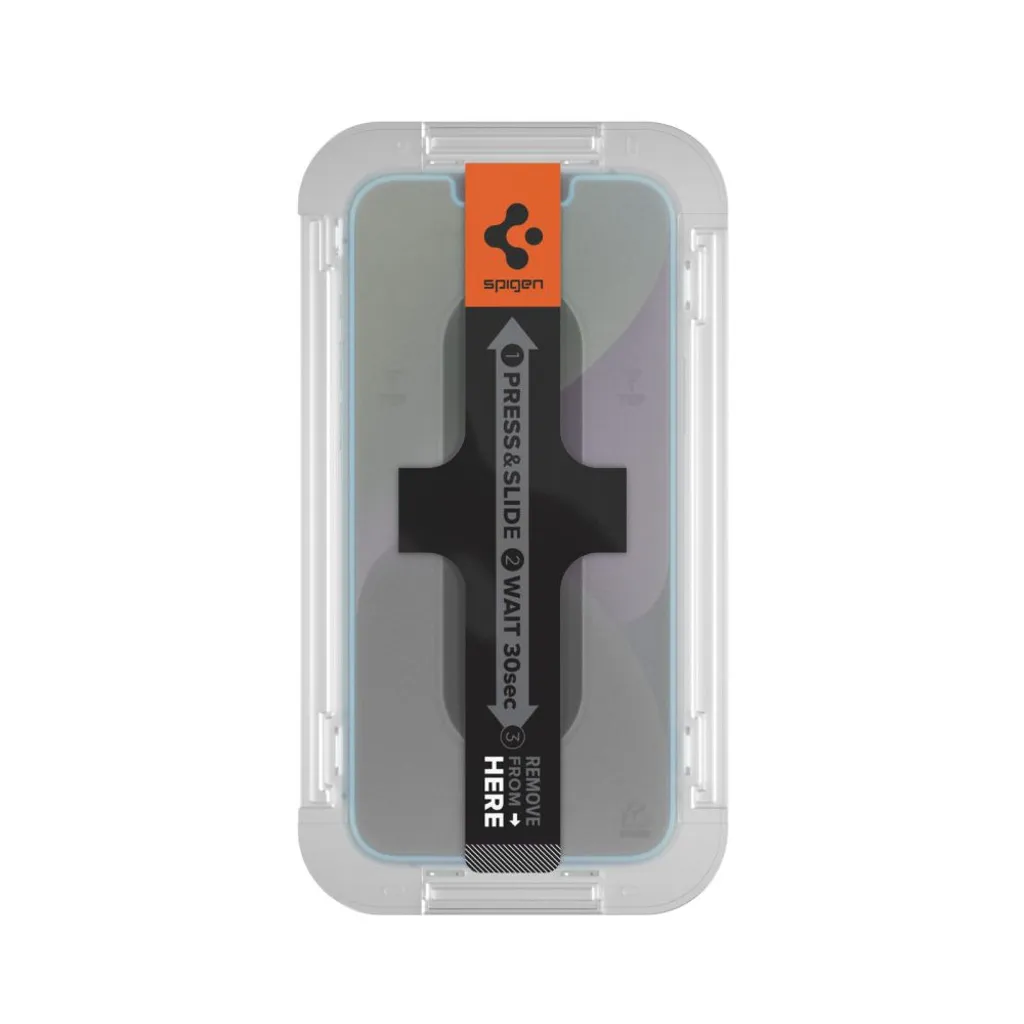 Spigen Glas.tR EZ Fit skärmskydd i härdat glas till iPhone 13, 13 Pro, 14, 16e och 17e, 1-pack, bild 5