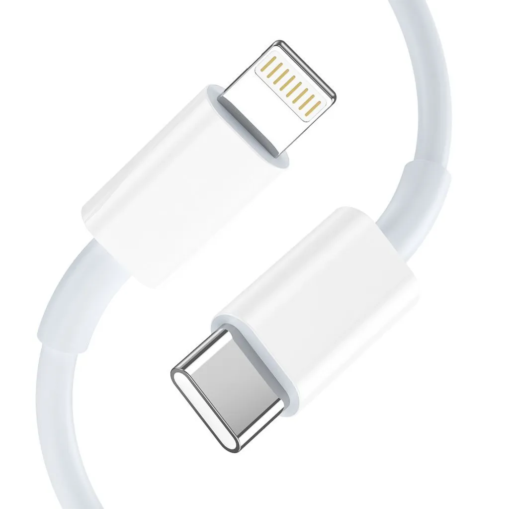 Tech-Protect C35W USB-C laddare 35 W med 2 uttag och Lightning-kabel, vit, bild 6