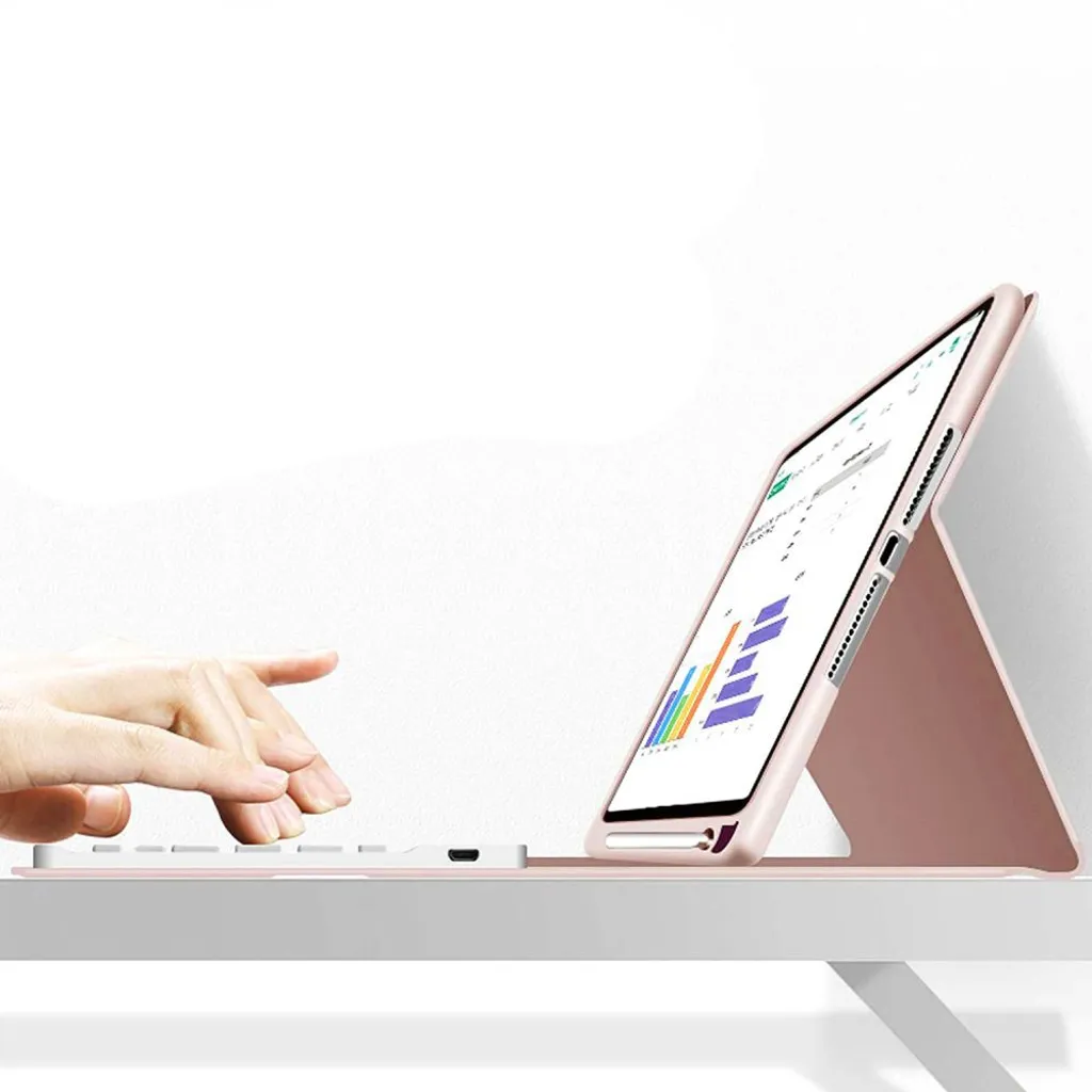 Tech-Protect fodral med tangentbord och pennfack till iPad 10,9 och 11 tum, rosa, bild 6