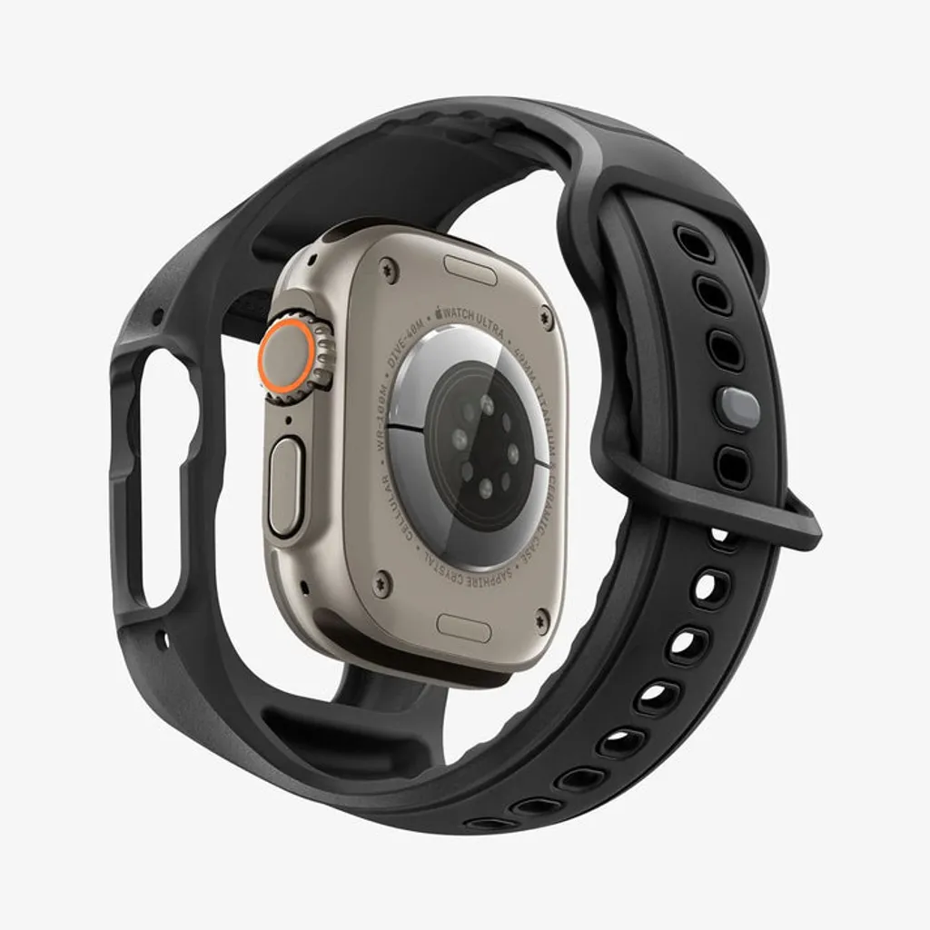 Apple Watch Ultra 1/2/3 armband med skal 49 mm, Spigen Liquid Air Pro, svart, bild 10