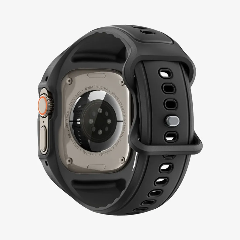 Apple Watch Ultra 1/2/3 armband med skal 49 mm, Spigen Liquid Air Pro, svart, bild 12