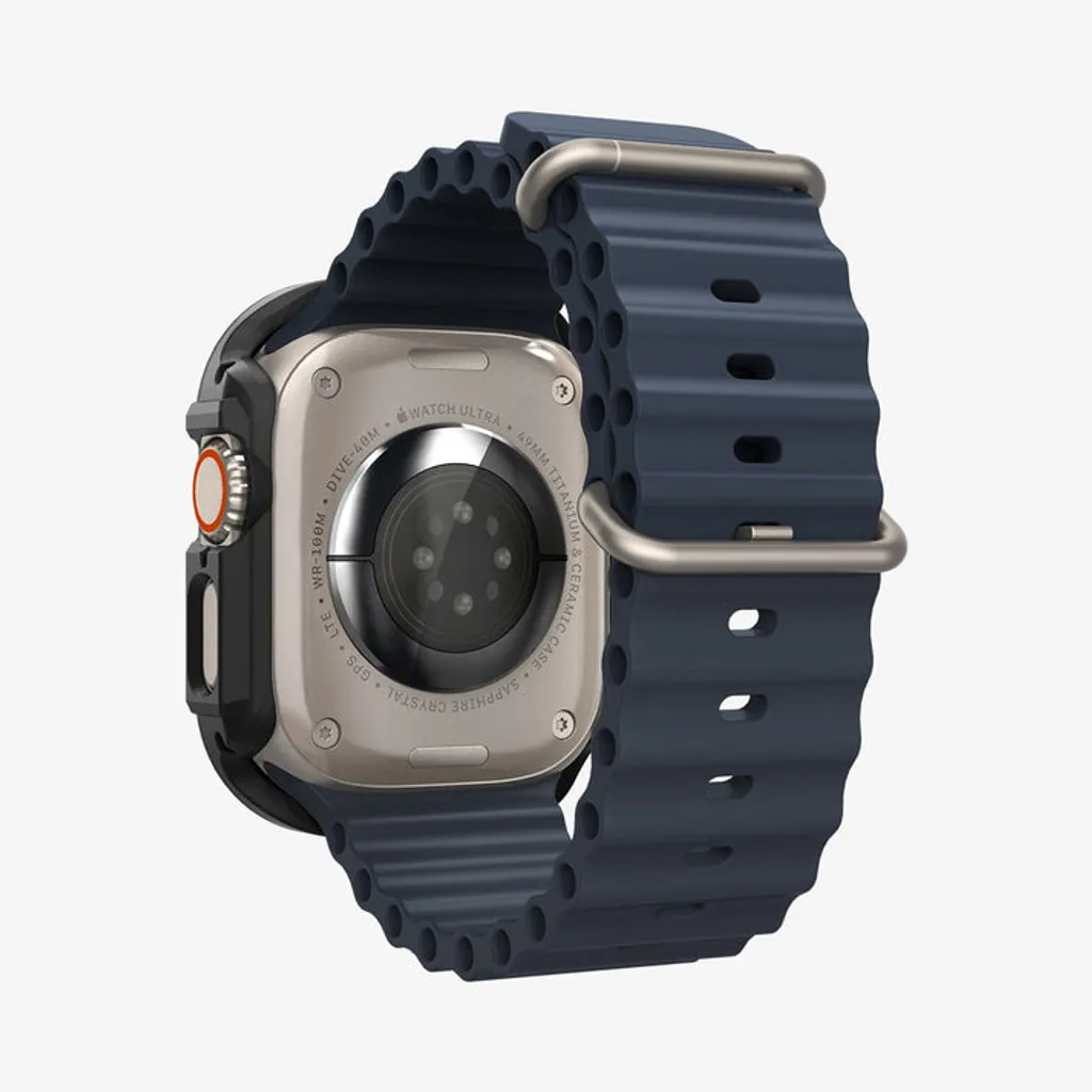 Apple Watch Ultra 1/2/3 skal 49 mm, Spigen Lock Fit med lås för Action-knappen, svart, bild 10