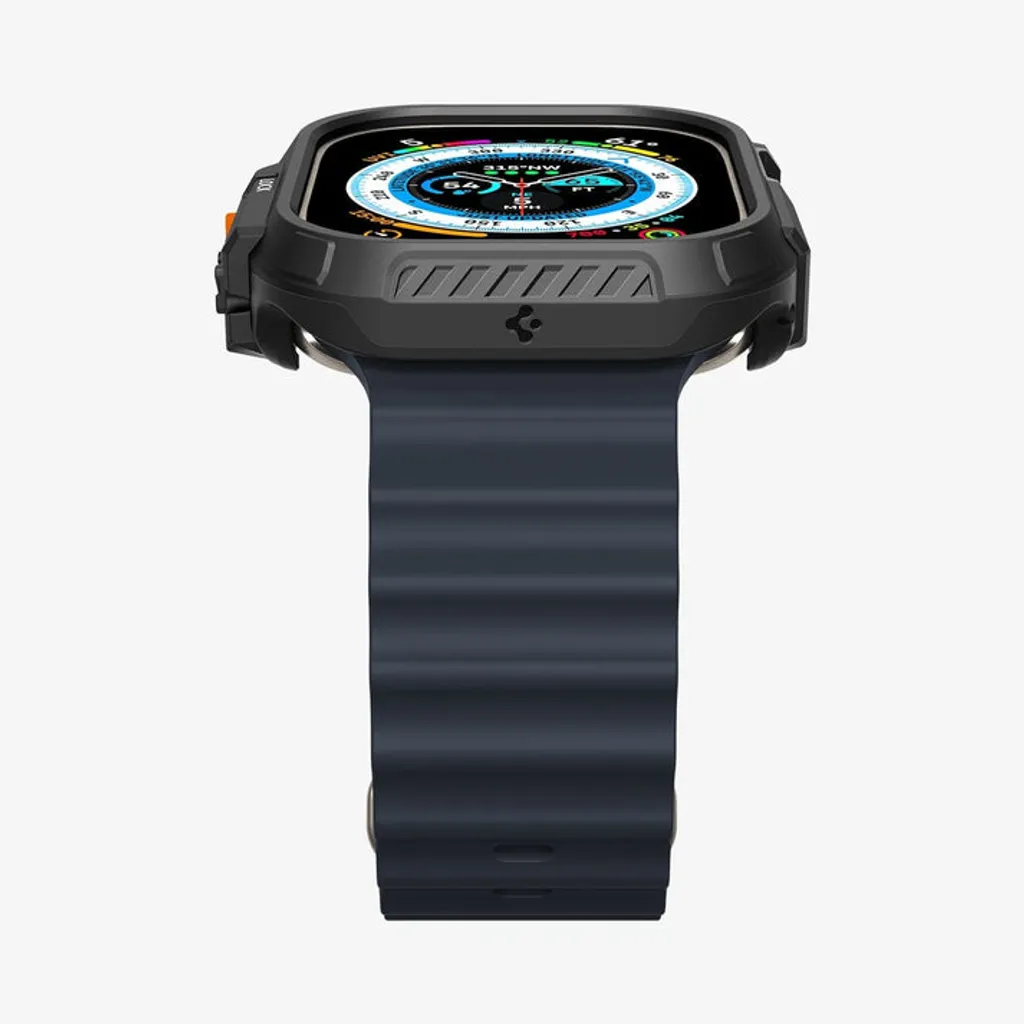 Apple Watch Ultra 1/2/3 skal 49 mm, Spigen Lock Fit med lås för Action-knappen, svart, bild 11
