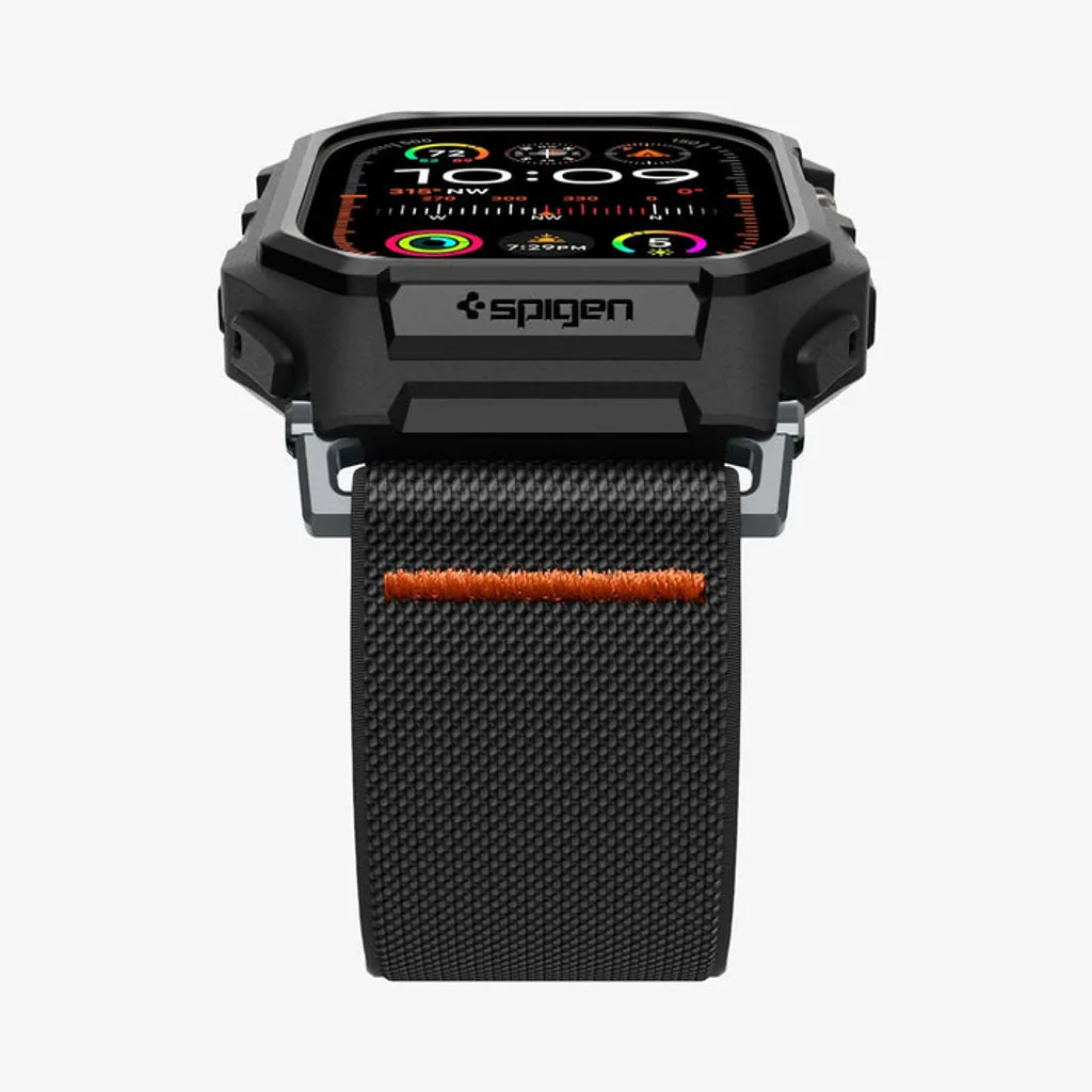 Apple Watch Ultra 1/2/3 armband med skal 49 mm, Spigen Lite Fit Pro, svart, bild 10