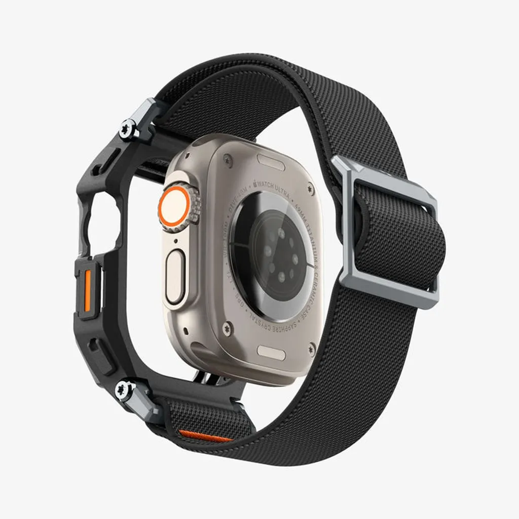Apple Watch Ultra 1/2/3 armband med skal 49 mm, Spigen Lite Fit Pro, svart, bild 8