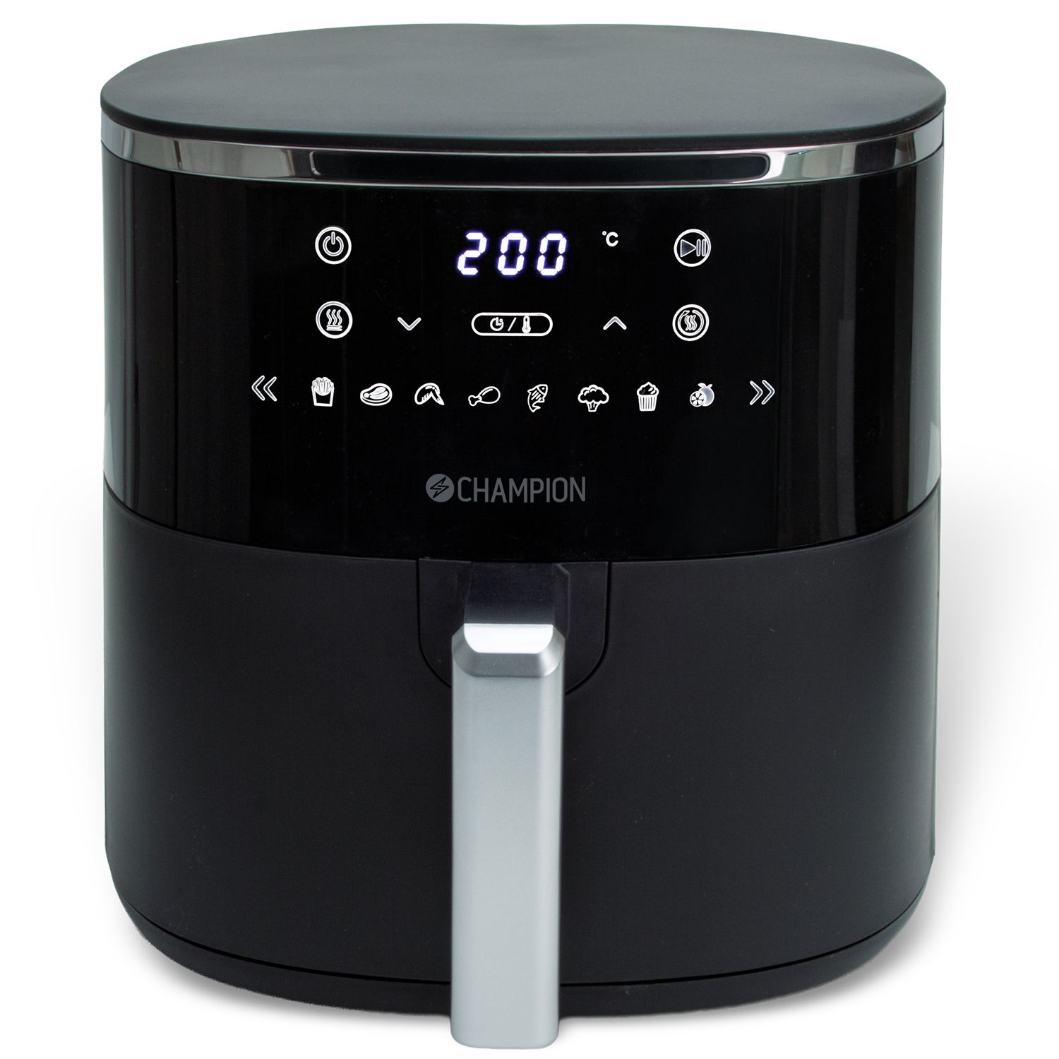 Champion airfryer XL 6 liter, 1750 W med PFAS-fri keramikkorg, svart, bild 2
