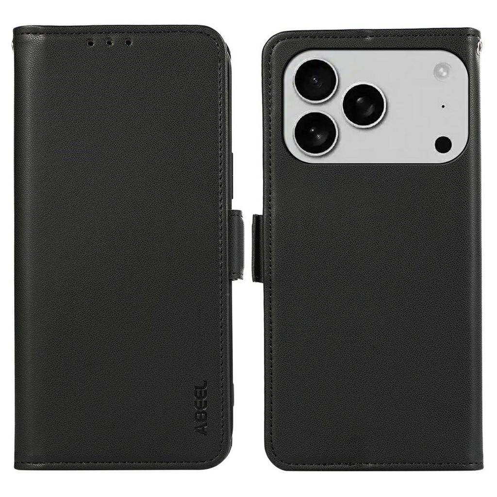 iPhone 18 Pro Max/17 Pro Max plånboksfodral med kortfack, svart