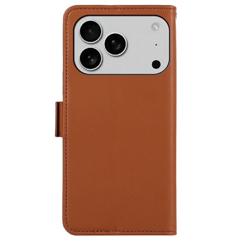 iPhone 18 Pro Max/17 Pro Max plånboksfodral med kortfack, brun, bild 7