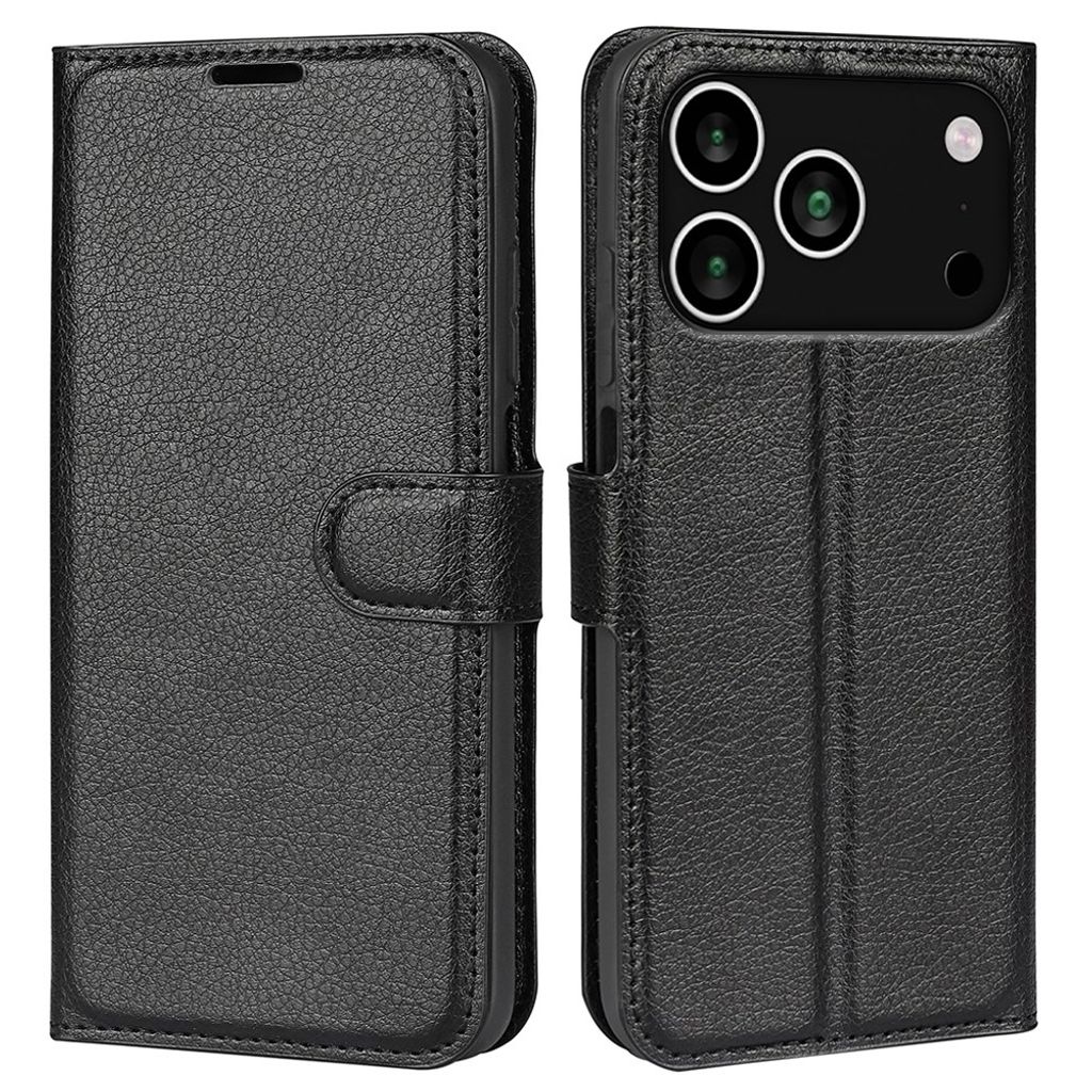 iPhone 18 Pro Max/17 Pro Max plånboksfodral 4 fack, svart