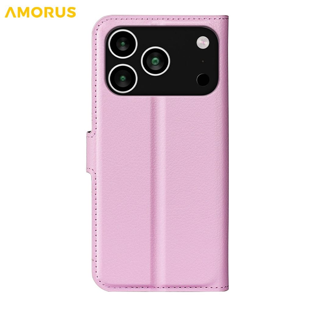 iPhone 18 Pro Max/17 Pro Max plånboksfodral 4 fack, ljusrosa, bild 6