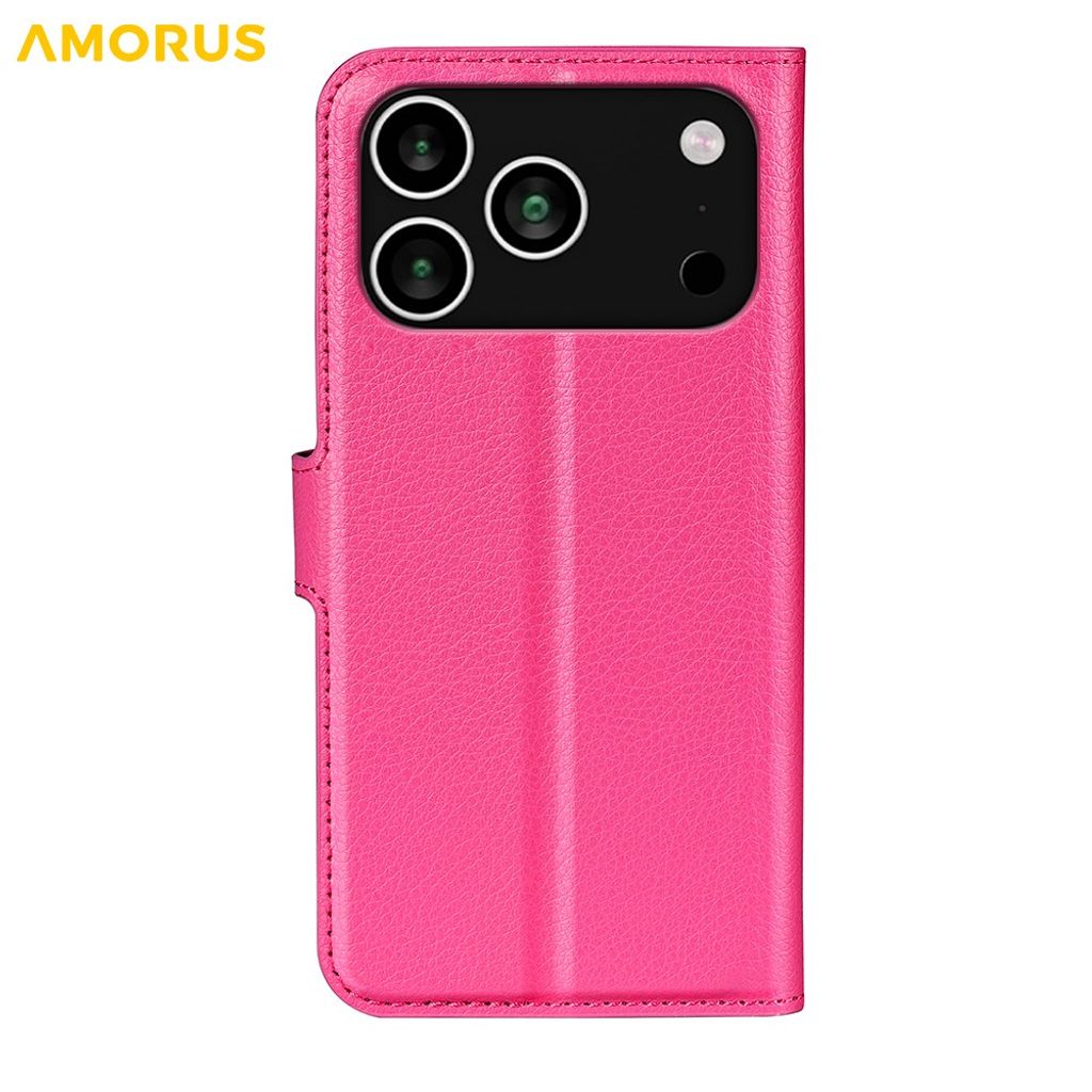 iPhone 18 Pro Max/17 Pro Max plånboksfodral 4 fack, rosa, bild 6