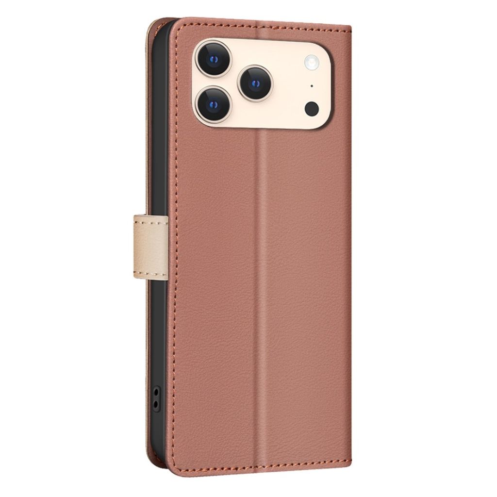 iPhone 18 Pro Max/17 Pro Max plånboksfodral, brun/beige, bild 3