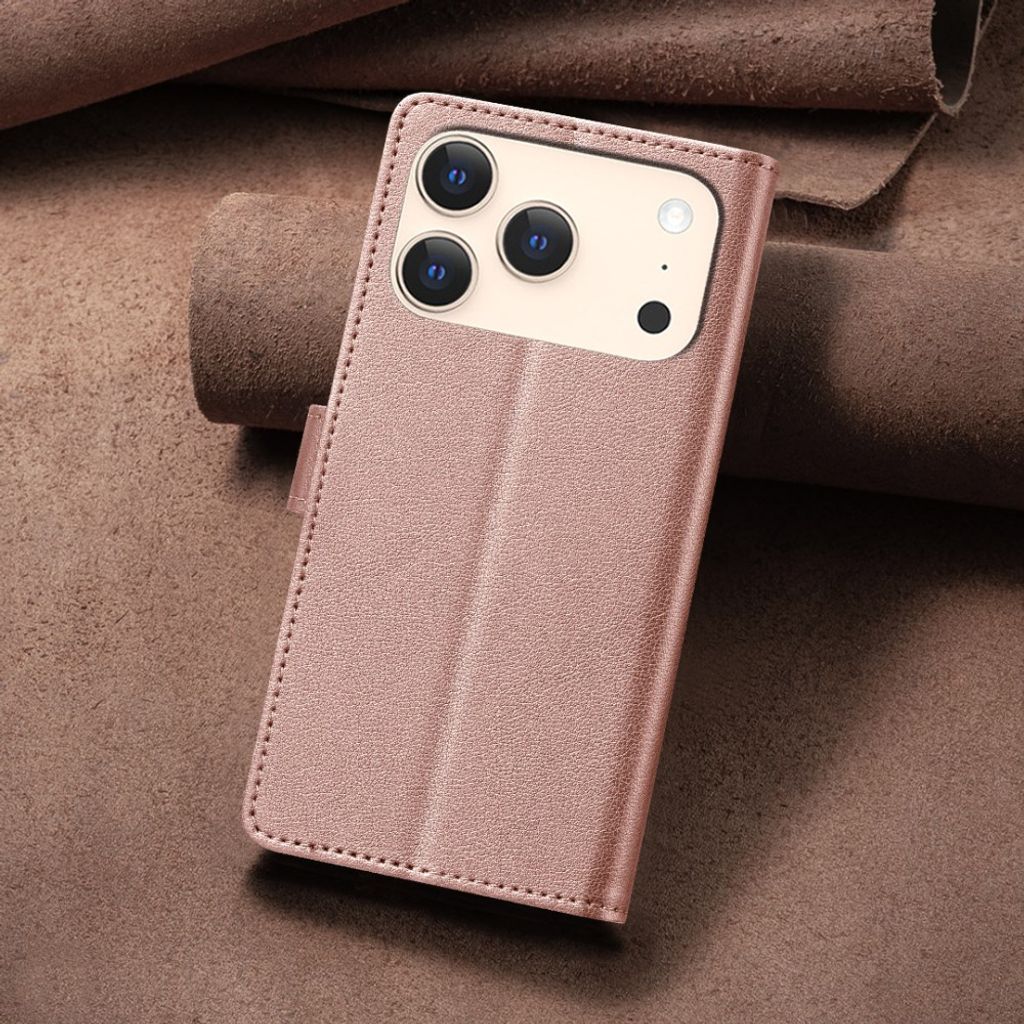 iPhone 18 Pro Max/17 Pro Max plånboksfodral RFID, roséguld, bild 7