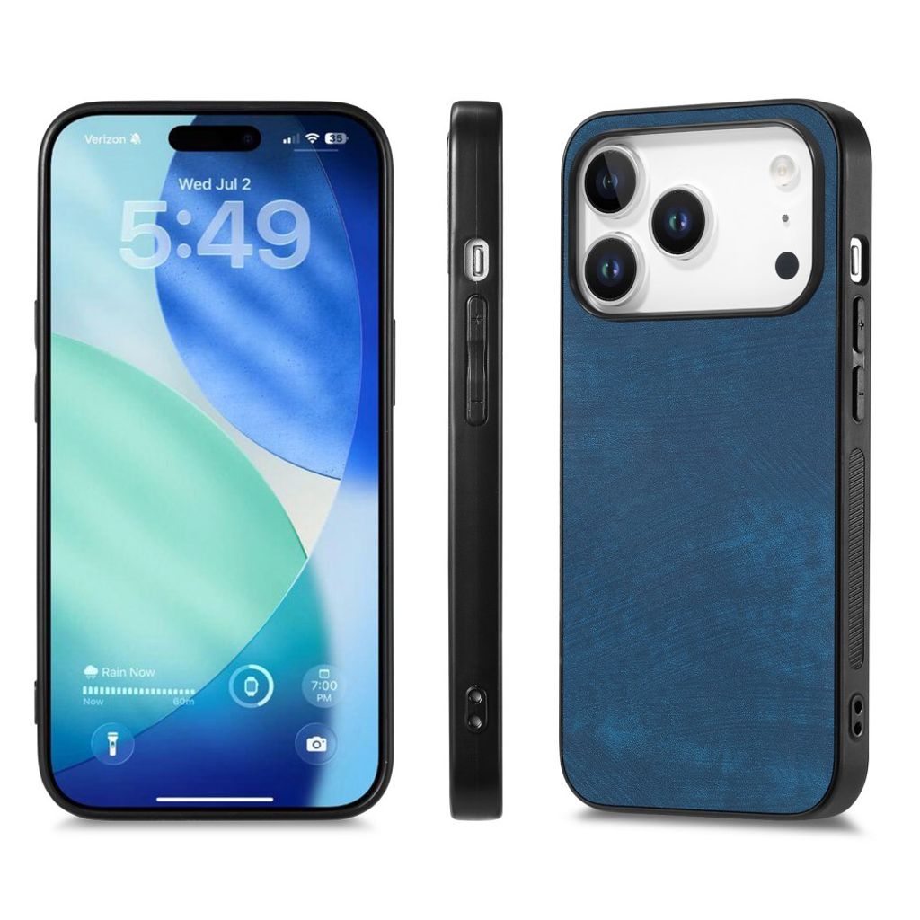 iPhone 18 Pro Max skal i konstläder, blå, bild 7