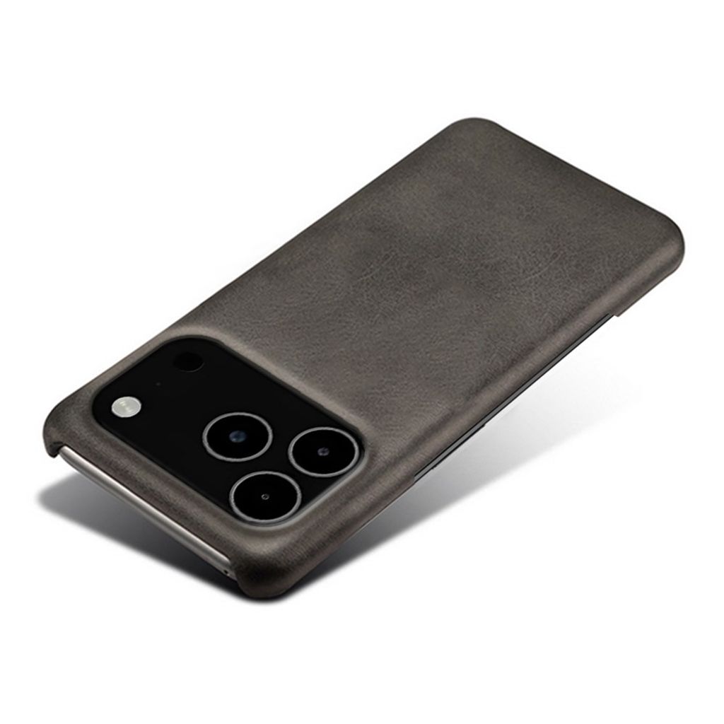iPhone 18 Pro Max/17 Pro Max tunt skal i konstläder, svart, bild 3
