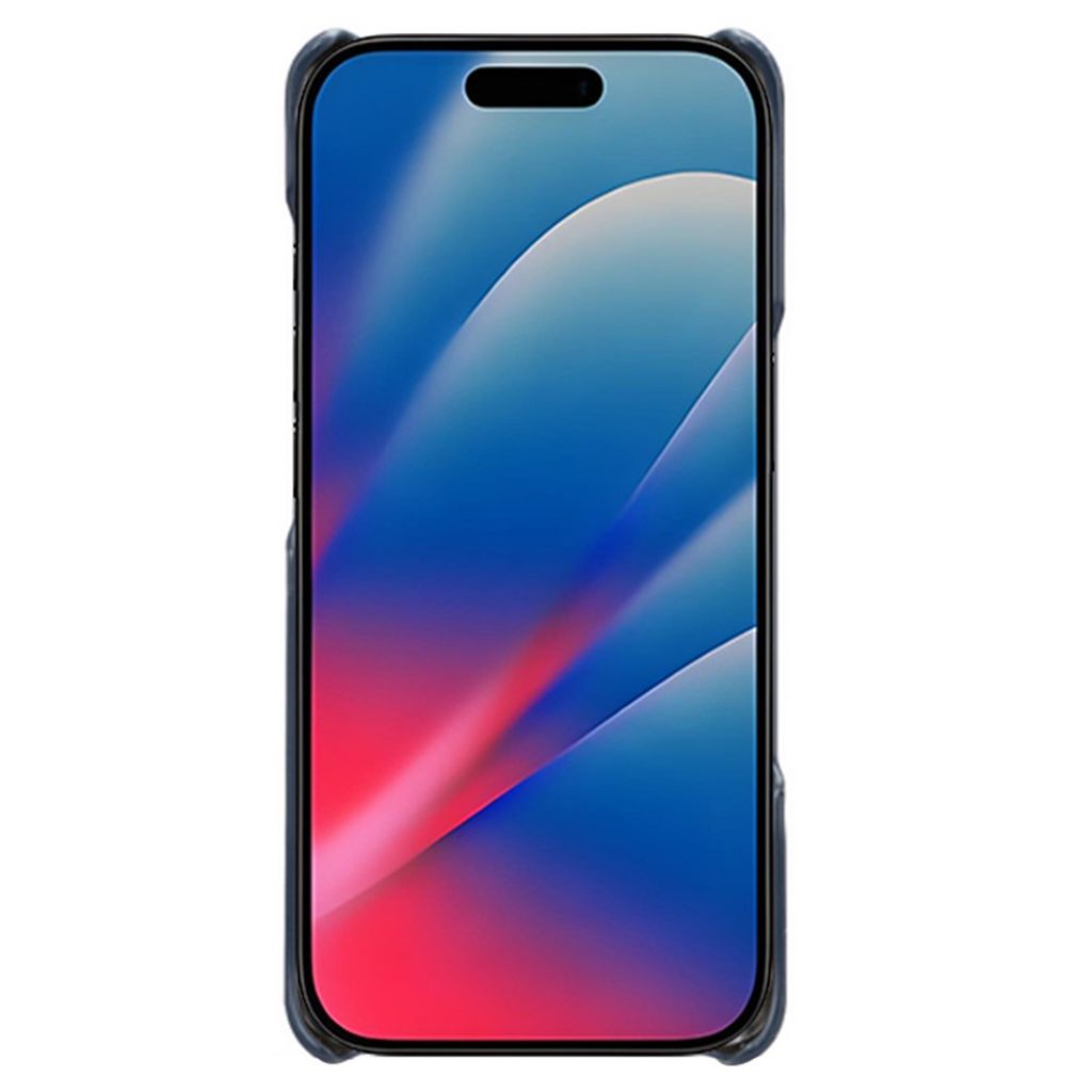 iPhone 18 Pro Max/17 Pro Max tunt skal i konstläder, blå, bild 4