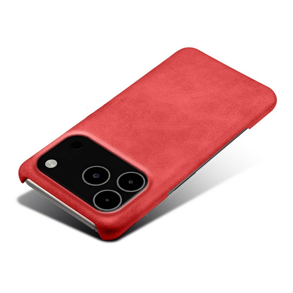 iPhone 18 Pro Max/17 Pro Max tunt skal i konstläder, röd, bild 3