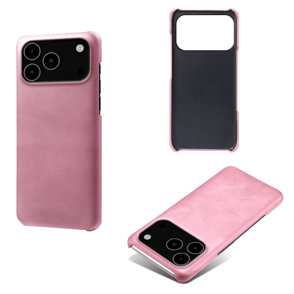 iPhone 18 Pro Max/17 Pro Max tunt skal i konstläder, roséguld, bild 2