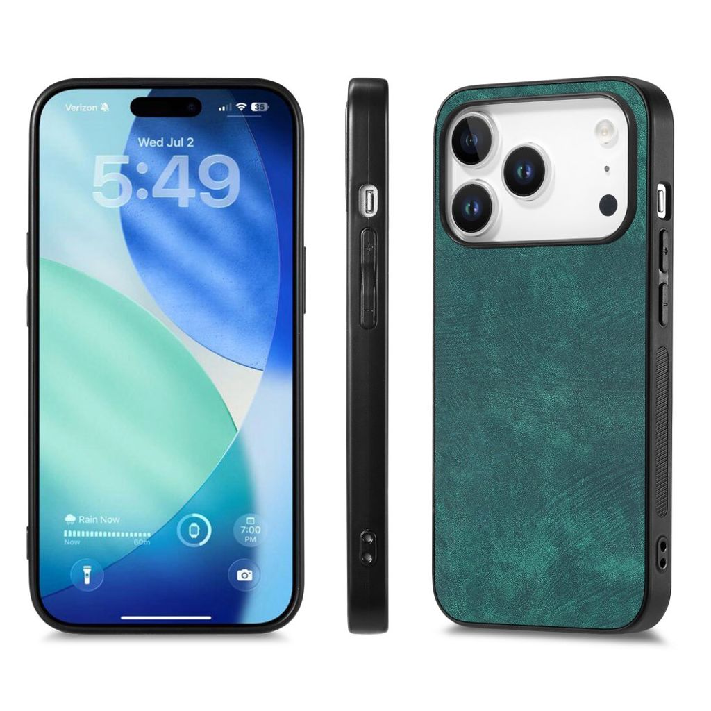 iPhone 18 Pro Max/17 Pro Max skal i konstläder, turkos, bild 3