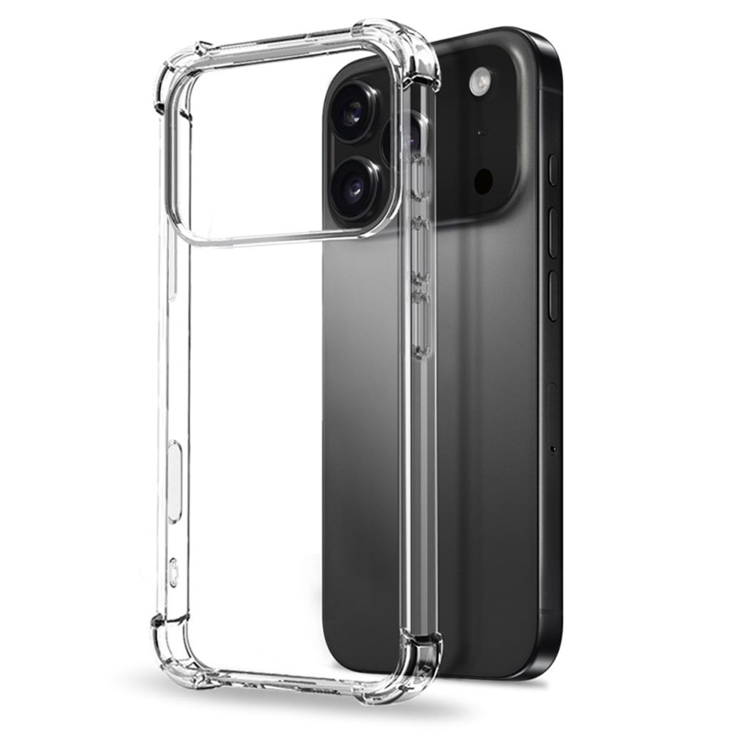 iPhone 18 Pro Max skal, skärmskydd och kameraskydd, transparent, bild 2